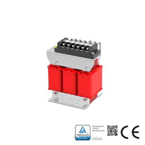 Line Reactor AC 3-Phase 400V ,2%(uK), Rated Current 10A , 3.7kw